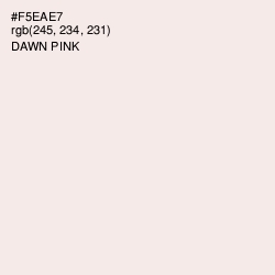 #F5EAE7 - Dawn Pink Color Image